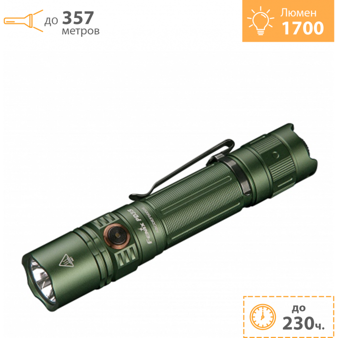 Фонарь FENIX PD35 V3.0 зеленый + Подарок PD35V30gr